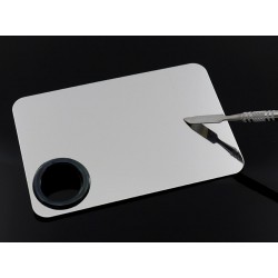 Paleta cosmetica pentru mixare, 11,5 x 7,5 cm, alb