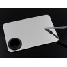 Paleta cosmetica pentru mixare, 11,5 x 7,5 cm, alb