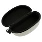 Toc ochelari de soare, captusit, inchidere fermoar, plastic, 17 x 8,5 cm, gri