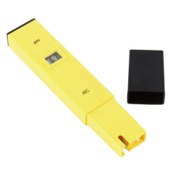 Tester PH electronic, afisaj LCD, masurare: 0,0 - 14,0 pH, 15,5 x 3,1 x 1,8 cm, galben/negru