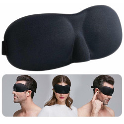Masca dormit, forma 3D, banda elastica, unisex, negru