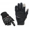 Manusi moto Scooter, marime L, material poliester si protectii cauciuc, inchidere velcro, negru