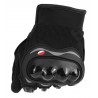 Manusi moto Scooter, marime L, material poliester si protectii cauciuc, inchidere velcro, negru