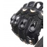 Manusi moto Scooter, marime L, material poliester si protectii cauciuc, inchidere velcro, negru