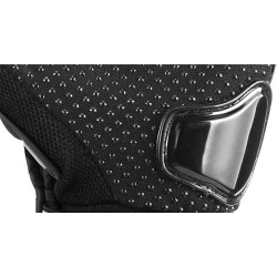 Manusi moto Scooter, marime L, material poliester si protectii cauciuc, inchidere velcro, negru