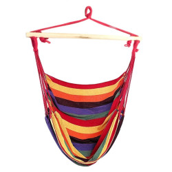 Hamac suspendat, sarcina 120 kg, bumbac 320 g/m2, 100 x 90 cm, multicolor