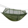 Hamac gradina, plasa protectie insecte, nailon impermeabil, 260 x 140 cm, verde