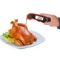 Termometru alimentar cu sonda, afisaj LCD, indicator temperatura incorporat, 11,6 cm, rosu Termometru alimentar cu sonda, afisaj LCD, indicator temperatura incorporat, 11,6 cm, rosu
