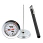 Termometru alimentar analog, indicator temperatura incorporat, 15 x 13 cm, argintiu