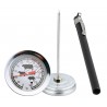 Termometru alimentar analog, indicator temperatura incorporat, 15 x 13 cm, argintiu