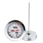 Termometru alimentar analog, indicator temperatura incorporat, 15 x 13 cm, argintiu