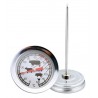 Termometru alimentar analog, indicator temperatura incorporat, 15 x 13 cm, argintiu