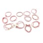Set elastice par, 12 bucati, 5 cm, roz
