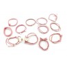 Set elastice par, 12 bucati, 5 cm, roz