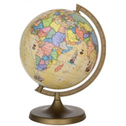 Glob geografic Travel, diametru 22 cm, harta politica, rute calatorie celebre, RESIGILAT