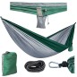 Hamac dublu pentru camping, 260x140 cm, sarcina maxima 150 kg, cusaturi triple, husa depozitare, RESIGILAT Hamac dublu pentru camping, 260x140 cm, sarcina maxima 150 kg, cusaturi triple, husa depozitare, RESIGILAT