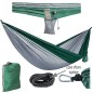 Hamac dublu pentru camping, 260x140 cm, sarcina maxima 150 kg, cusaturi triple, husa depozitare, RESIGILAT Hamac dublu pentru camping, 260x140 cm, sarcina maxima 150 kg, cusaturi triple, husa depozitare, RESIGILAT