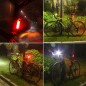 Stop pentru bicicleta, 15 LED-uri, alimentare 2 baterii CR2032, 2 moduri iluminare, RESIGILAT