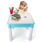 Masuta blocuri constructie multifunctionala, 128 piese, 51x51x50 cm, RESIGILAT