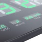 Ceas digital, afisaj LED verde, ora, calendar, temperatura, fixare perete, RESIGILAT
