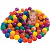 Set 100 mingi multicolore plastic, diametru 5.5 cm, pentru spatiu de joaca, cort sau piscine