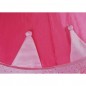 Cort de joaca tip castel, imprimeu buline si coronite, 105x135 cm, husa depozitare, roz Cort de joaca tip castel, imprimeu buline si coronite, 105x135 cm, husa depozitare, roz