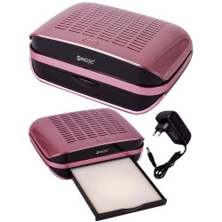 Colector praf unghii fara sac NC-1 Maltec, silentios, forma ergonomica, 6000 rpm, 68W, 24,0 x 21,0 x 8,0 cm, roz