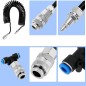 Set furtun pneumatic cu pistol, presiune maxima 13ATM, racord T, lungime 5 m Set furtun pneumatic cu pistol, presiune maxima 13ATM, racord T, lungime 5 m