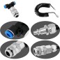Set furtun pneumatic cu pistol, presiune maxima 13ATM, racord T, lungime 5 m Set furtun pneumatic cu pistol, presiune maxima 13ATM, racord T, lungime 5 m