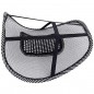 Suport lombar pentru scaun auto si de birou, zona de masaj, 39x39 cm, negru