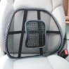 Suport lombar pentru scaun auto si de birou, zona de masaj, 39x39 cm, negru
