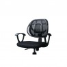 Suport lombar pentru scaun auto si de birou, zona de masaj, 39x39 cm, negru