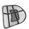 Suport lombar pentru scaun auto si de birou, zona de masaj, 39x39 cm, negru