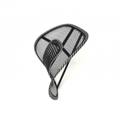 Suport lombar pentru scaun auto si de birou, zona de masaj, 39x39 cm, negru