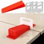 Kit cleme 2 mm si pene pentru nivelare placi gresie si faianta, set 200 bucati Kit cleme 2 mm si pene pentru nivelare placi gresie si faianta, set 200 bucati