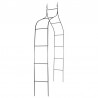 Pergola decorativa de gradina, constructie metalica, stil gothic, 240x150x37 cm