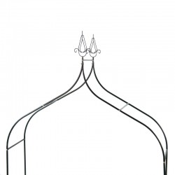 Pergola decorativa de gradina, constructie metalica, stil gothic, 240x150x37 cm