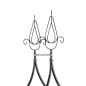 Pergola decorativa de gradina, constructie metalica, stil gothic, 240x128x37 cm