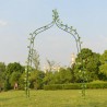 Pergola decorativa de gradina, constructie metalica, stil gothic, 240x150x37 cm