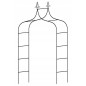 Pergola decorativa de gradina, constructie metalica, stil gothic, 240x128x37 cm