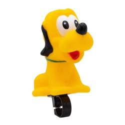 Sonerie bicicleta copii, model catel, 6.5 cm x 6.5 cm x 12.5 cm, galben