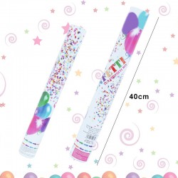 Tun confetti multicolore, forme si dimensiuni diferite, 40 cm