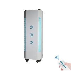 Lampa bactericida UVC 300W sterilizare aer prin ventilatie, portabila, telecomanda, 60 mc/h