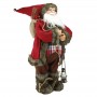 Figurina Mos Craciun cu felinar, inaltime 60cm, sac cadouri, decoratiune Craciun