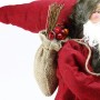 Figurina Mos Craciun cu felinar, inaltime 60cm, sac cadouri, decoratiune Craciun