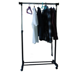 Suport umerase haine, stand incaltaminte, inaltime ajustabila 163x145x45 cm, 4 roti, otel cromat