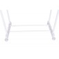 Suport dublu pentru umerase, raft incaltaminte, roti transport, inaltime ajustabila 159x80x41 cm