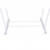 Suport dublu pentru umerase, raft incaltaminte, roti transport, inaltime ajustabila 159x80x41 cm