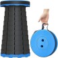Scaun rotund pliabil, telescopic, maner pentru transport, pescuit si camping