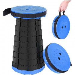 Scaun rotund pliabil, telescopic, maner pentru transport, pescuit si camping